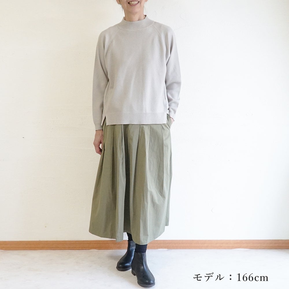 Branch m‘.,ブランチエム,ナチュラル,30代,40代,50代,60代,ゆったり,ニット,ニットプルオーバー,プルオーバー,ハイネック,ハイネックニット,カノコ編み