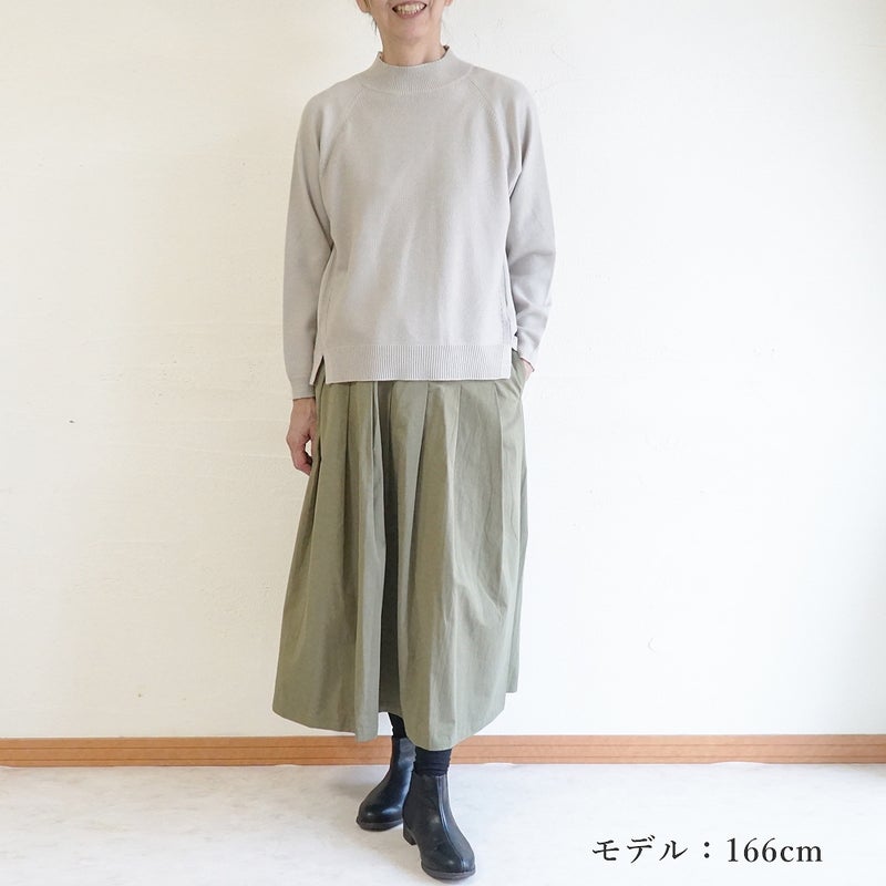Branch m‘.,ブランチエム,ナチュラル,30代,40代,50代,60代,ゆったり,ニット,ニットプルオーバー,プルオーバー,ハイネック,ハイネックニット,カノコ編み