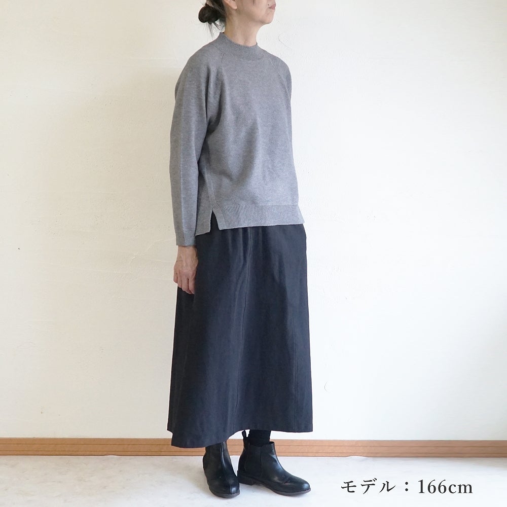 Branch m‘.,ブランチエム,ナチュラル,30代,40代,50代,60代,ゆったり,ニット,ニットプルオーバー,プルオーバー,ハイネック,ハイネックニット,カノコ編み