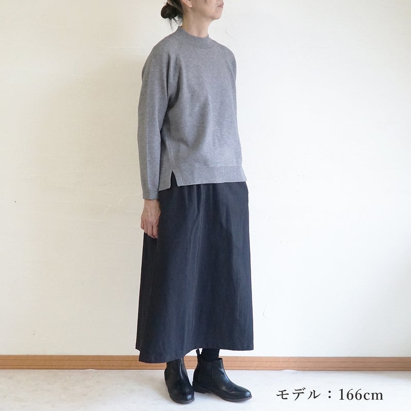 Branch m‘.,ブランチエム,ナチュラル,30代,40代,50代,60代,ゆったり,ニット,ニットプルオーバー,プルオーバー,ハイネック,ハイネックニット,カノコ編み