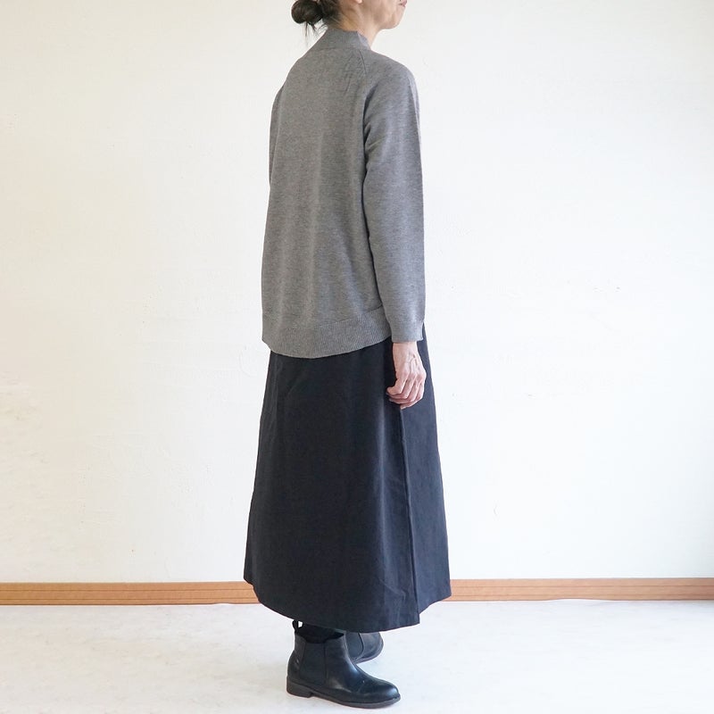 Branch m‘.,ブランチエム,ナチュラル,30代,40代,50代,60代,ゆったり,ニット,ニットプルオーバー,プルオーバー,ハイネック,ハイネックニット,カノコ編み