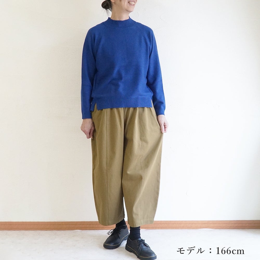 Branch m‘.,ブランチエム,ナチュラル,30代,40代,50代,60代,ゆったり,ニット,ニットプルオーバー,プルオーバー,ハイネック,ハイネックニット,カノコ編み
