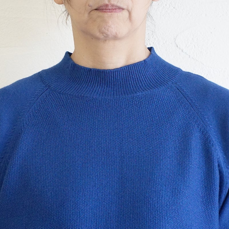 Branch m‘.,ブランチエム,ナチュラル,30代,40代,50代,60代,ゆったり,ニット,ニットプルオーバー,プルオーバー,ハイネック,ハイネックニット,カノコ編み