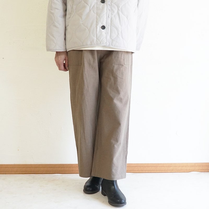 Branch m‘.,ブランチエム,ナチュラル,30代,40代,50代,60代,コーデセット,コーディネートセット,セット売り,ゆったり,ジャケット,キルティングジャケット,キルティング,コート,キルティングコート,パンツ,ストレートパンツ,ワイドパンツ