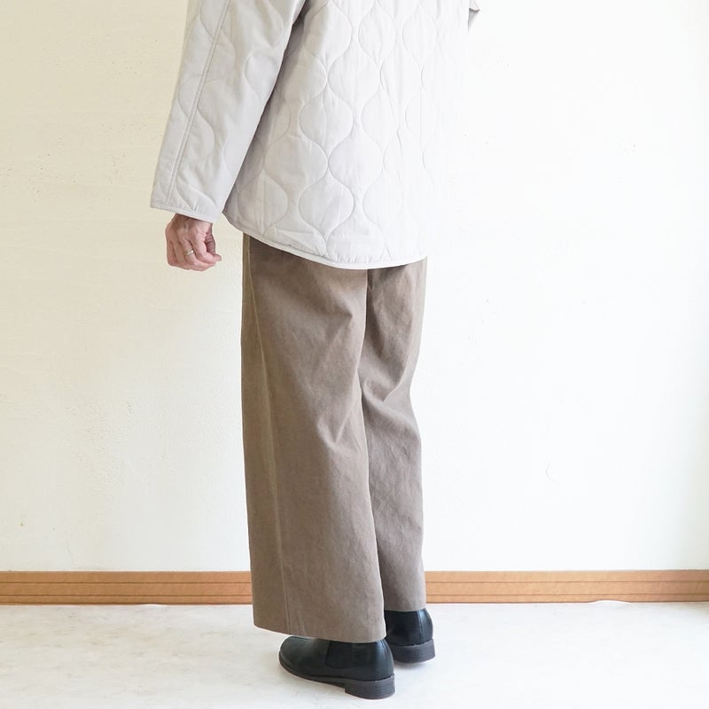 Branch m‘.,ブランチエム,ナチュラル,30代,40代,50代,60代,コーデセット,コーディネートセット,セット売り,ゆったり,ジャケット,キルティングジャケット,キルティング,コート,キルティングコート,パンツ,ストレートパンツ,ワイドパンツ