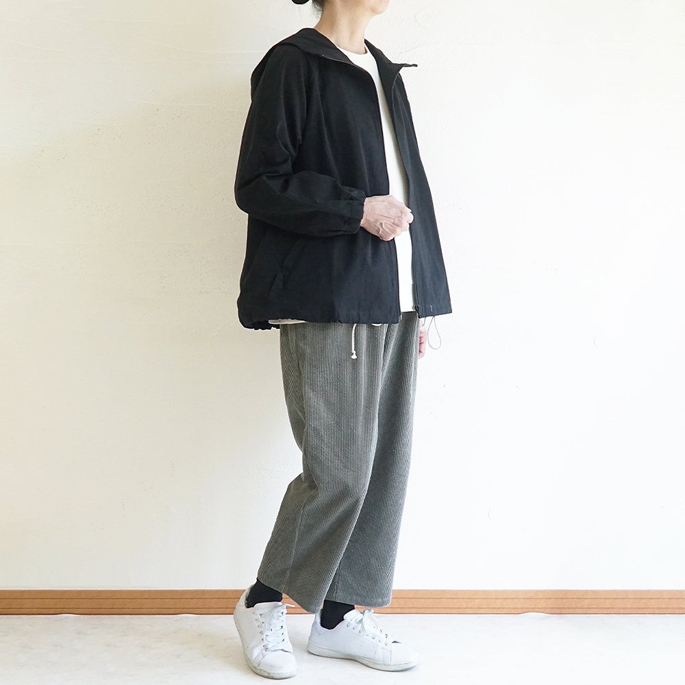 Branch m‘.,ブランチエム,ナチュラル,30代,40代,50代,60代,コーデセット,コーディネートセット,セット売り,ゆったり,ジャケット,撥水,撥水ジャケット,フードジャケット,ブルゾン,フードブルゾン,パンツ,テーパード,テーパードパンツ,コーデュロイ,コーデュロイパンツ