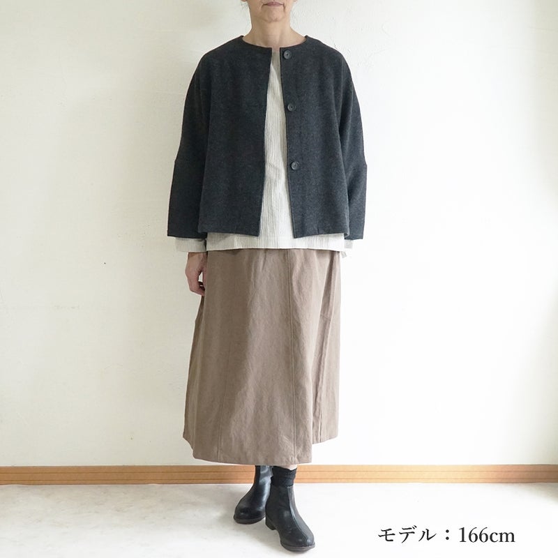 Branch m‘.,ブランチエム,ナチュラル,30代,40代,50代,60代,ゆったり,ウール,カーディガン,ウールカーディガン,ボレロカーディガン,羽織,ジャケット,