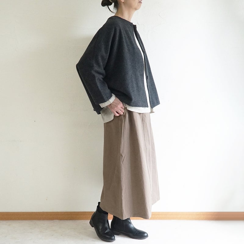 Branch m‘.,ブランチエム,ナチュラル,30代,40代,50代,60代,ゆったり,ウール,カーディガン,ウールカーディガン,ボレロカーディガン,羽織,ジャケット,