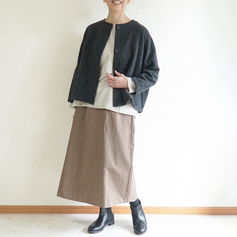 Branch m‘.,ブランチエム,ナチュラル,30代,40代,50代,60代,ゆったり,ウール,カーディガン,ウールカーディガン,ボレロカーディガン,羽織,ジャケット,