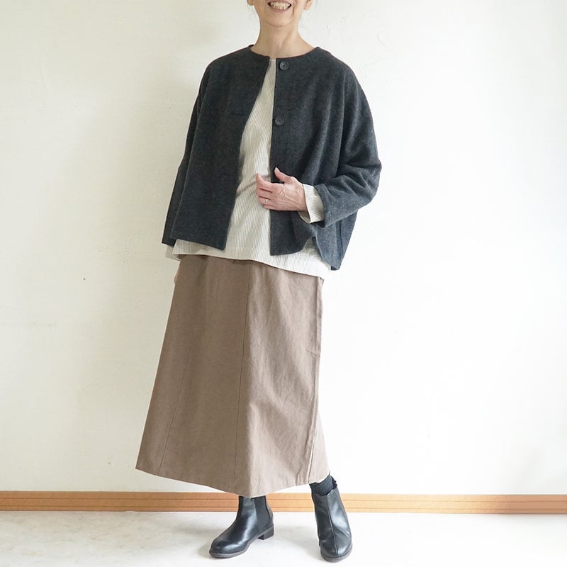 Branch m‘.,ブランチエム,ナチュラル,30代,40代,50代,60代,ゆったり,ウール,カーディガン,ウールカーディガン,ボレロカーディガン,羽織,ジャケット,