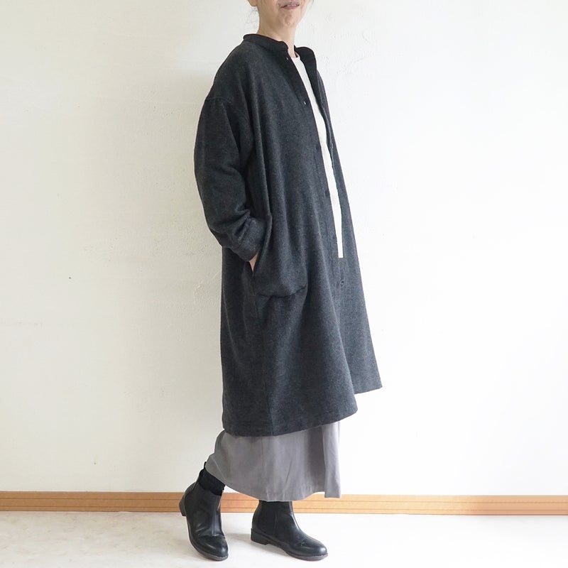 Branch m‘.,ブランチエム,ナチュラル,30代,40代,50代,60代,ゆったり,ウール,コート,ウールコート,ロングコート,羽織,ジャケット,ワンピース,コートワンピース,