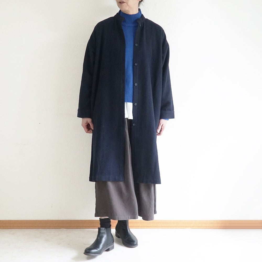 Branch m‘.,ブランチエム,ナチュラル,30代,40代,50代,60代,ゆったり,ウール,コート,ウールコート,ロングコート,羽織,ジャケット,ワンピース,コートワンピース,