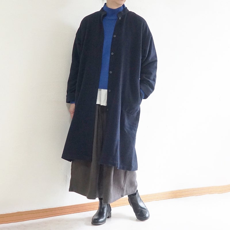 Branch m‘.,ブランチエム,ナチュラル,30代,40代,50代,60代,ゆったり,ウール,コート,ウールコート,ロングコート,羽織,ジャケット,ワンピース,コートワンピース,