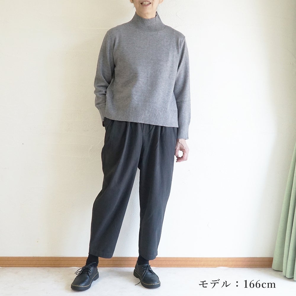 Branch m‘.,ブランチエム,ナチュラル,30代,40代,50代,60代,リネン,ゆったり,コットン,綿,pants,パンツ,テーパードパンツ,テーパード,タックパンツ,タック,タックテーパード,タックテーパードパンツ