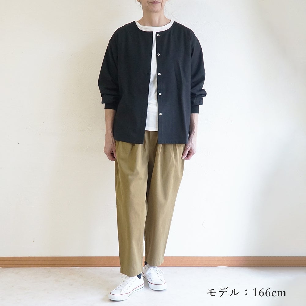 Branch m‘.,ブランチエム,ナチュラル,30代,40代,50代,60代,リネン,ゆったり,コットン,綿,pants,パンツ,テーパードパンツ,テーパード,タックパンツ,タック,タックテーパード,タックテーパードパンツ
