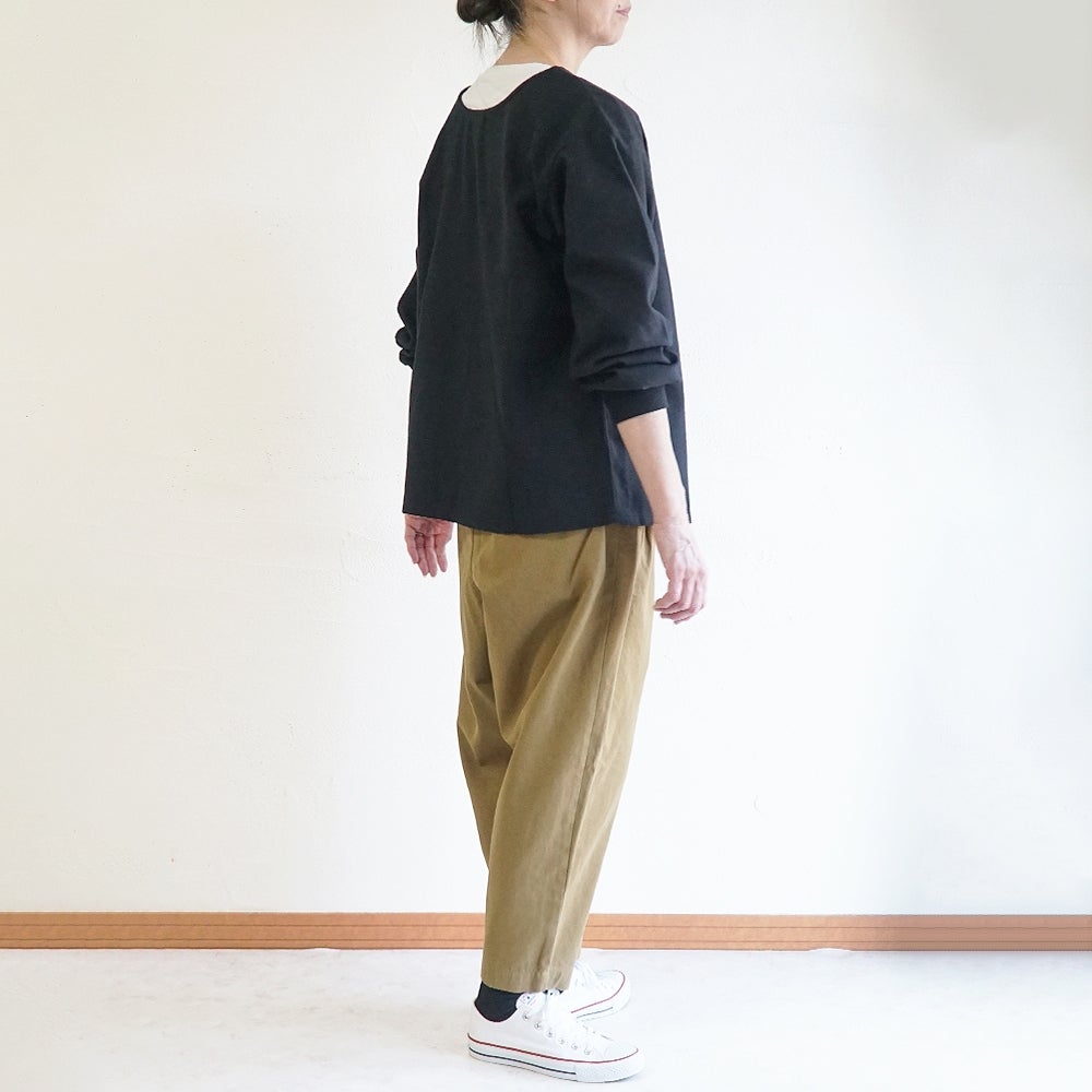 Branch m‘.,ブランチエム,ナチュラル,30代,40代,50代,60代,リネン,ゆったり,コットン,綿,pants,パンツ,テーパードパンツ,テーパード,タックパンツ,タック,タックテーパード,タックテーパードパンツ