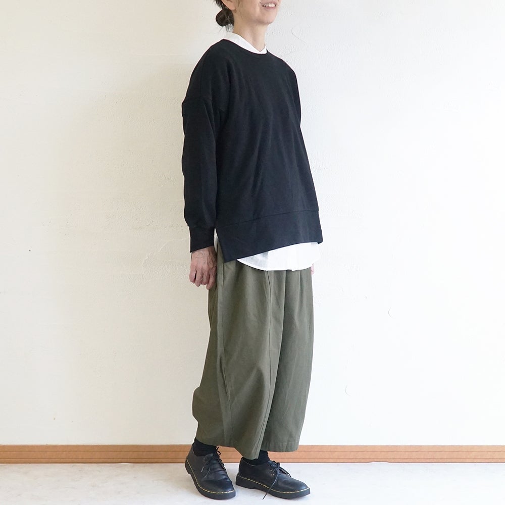 Branch m‘.,ブランチエム,ナチュラル,30代,40代,50代,60代,リネン,ゆったり,コットン,綿,pants,パンツ,バルーンパンツ,切替パンツ,コクーンパンツ,ワイドパンツ