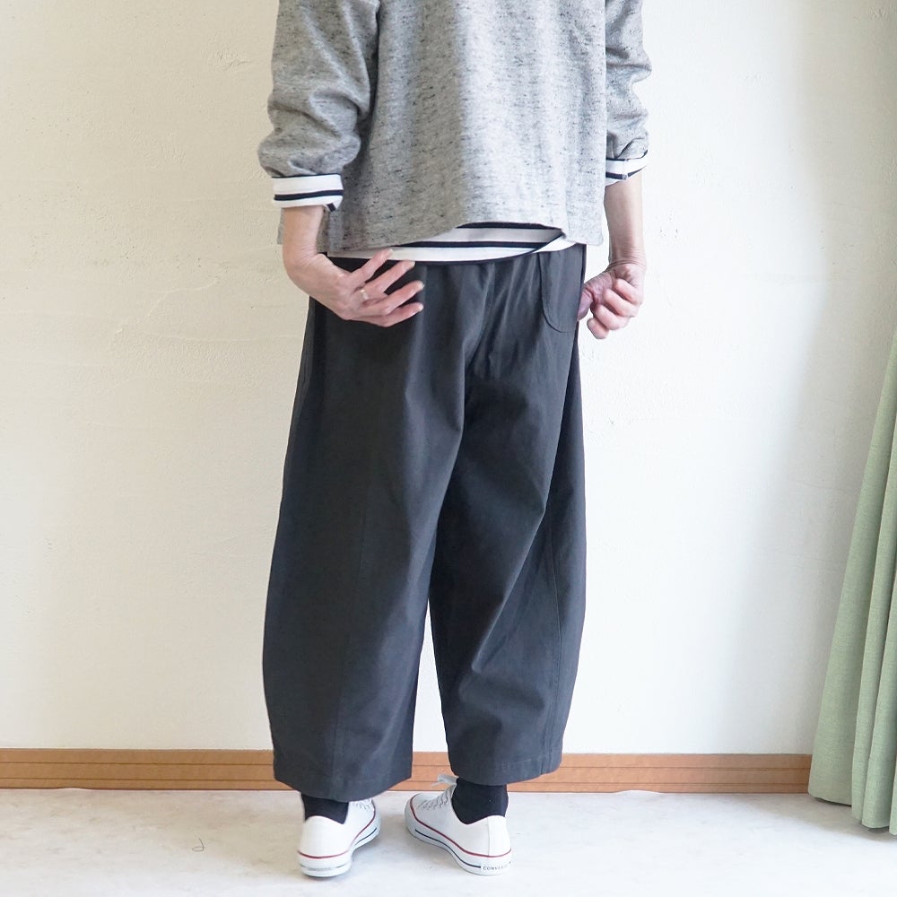 Branch m‘.,ブランチエム,ナチュラル,30代,40代,50代,60代,リネン,ゆったり,コットン,綿,pants,パンツ,バルーンパンツ,切替パンツ,コクーンパンツ,ワイドパンツ