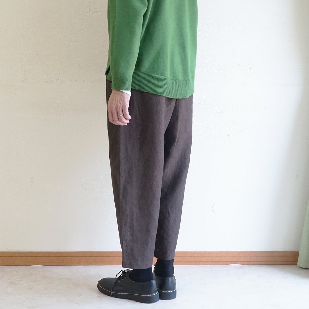 Branch m‘.,ブランチエム,ナチュラル,30代,40代,50代,60代,リネン,ゆったり,麻,pants,パンツ,テーパードパンツ,テーパード,タックパンツ,タック,タックテーパード,タックテーパードパンツ,te-to,テト