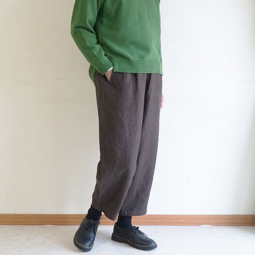 Branch m‘.,ブランチエム,ナチュラル,30代,40代,50代,60代,リネン,ゆったり,麻,pants,パンツ,テーパードパンツ,テーパード,タックパンツ,タック,タックテーパード,タックテーパードパンツ,te-to,テト