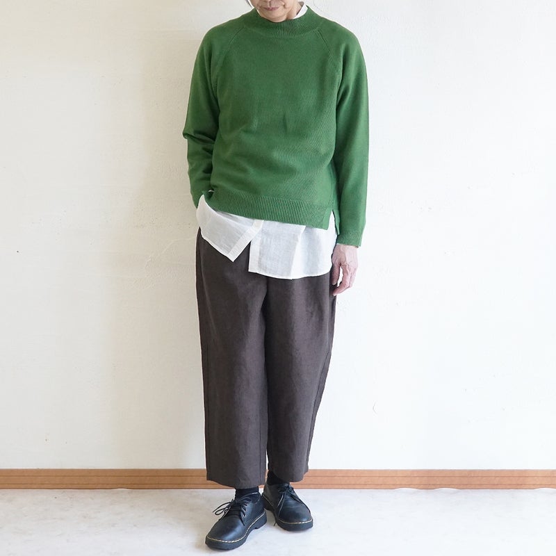 Branch m‘.,ブランチエム,ナチュラル,30代,40代,50代,60代,リネン,ゆったり,麻,pants,パンツ,テーパードパンツ,テーパード,タックパンツ,タック,タックテーパード,タックテーパードパンツ,te-to,テト