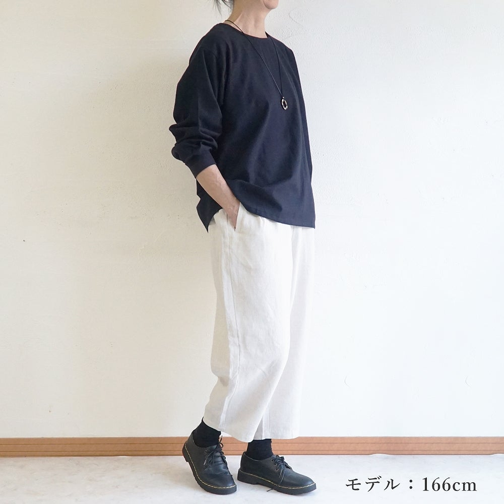 Branch m‘.,ブランチエム,ナチュラル,30代,40代,50代,60代,リネン,ゆったり,麻,pants,パンツ,テーパードパンツ,テーパード,タックパンツ,タック,タックテーパード,タックテーパードパンツ,te-to,テト