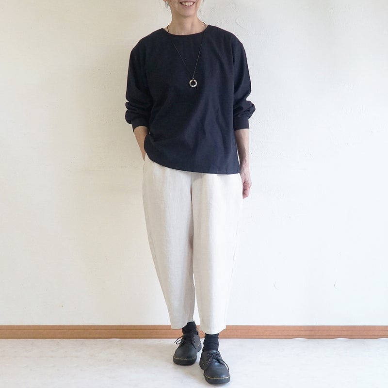 Branch m‘.,ブランチエム,ナチュラル,30代,40代,50代,60代,リネン,ゆったり,麻,pants,パンツ,テーパードパンツ,テーパード,タックパンツ,タック,タックテーパード,タックテーパードパンツ,te-to,テト