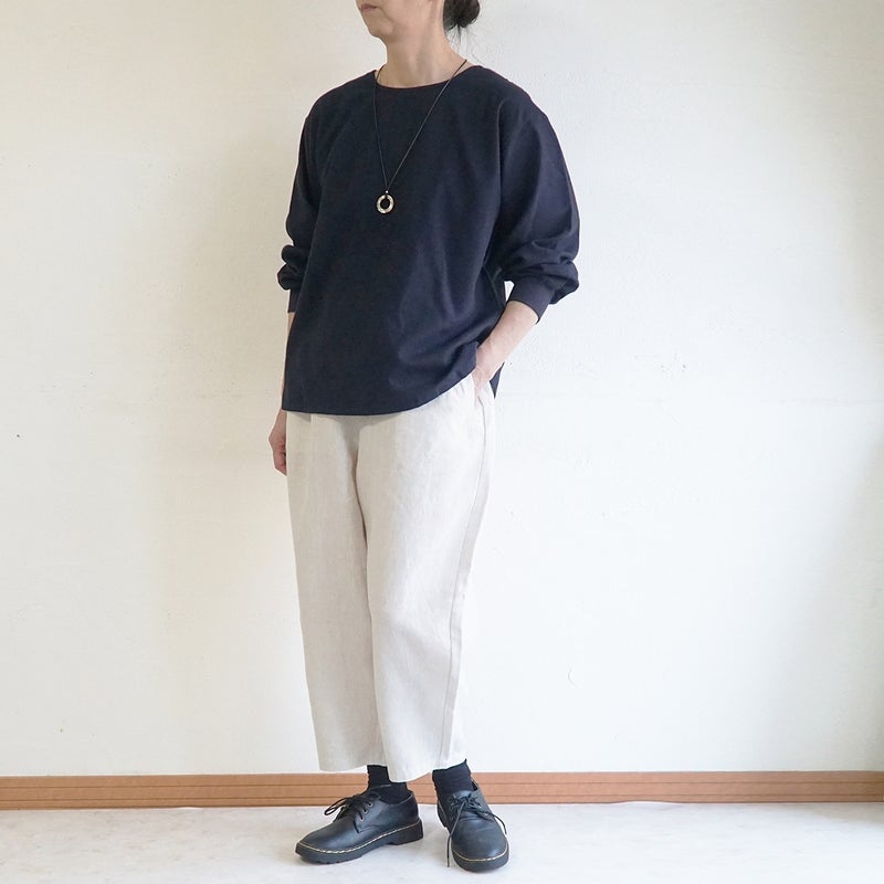 Branch m‘.,ブランチエム,ナチュラル,30代,40代,50代,60代,リネン,ゆったり,麻,pants,パンツ,テーパードパンツ,テーパード,タックパンツ,タック,タックテーパード,タックテーパードパンツ,te-to,テト