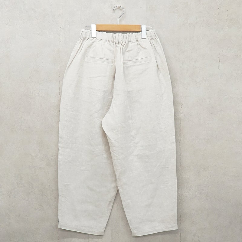 Branch m‘.,ブランチエム,ナチュラル,30代,40代,50代,60代,リネン,ゆったり,麻,pants,パンツ,テーパードパンツ,テーパード,タックパンツ,タック,タックテーパード,タックテーパードパンツ,te-to,テト